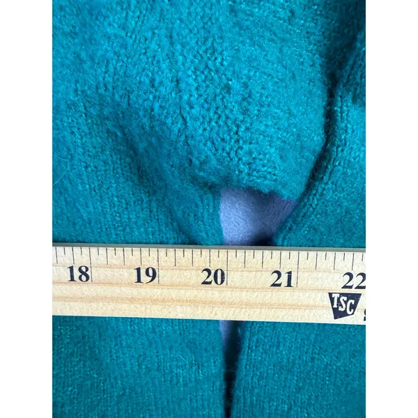 A New Day Green Ciao Ciao Sequin Mock Neck Sweater Womens Large Emerald Pink - Image 4
