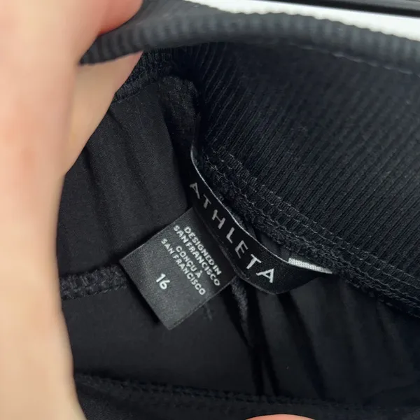 Athleta Brooklyn ankle pants 16 black new - Image 3