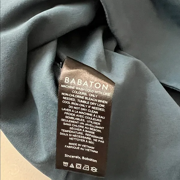Babaton x Aritzia Contour V Neck Tank Top Blue Size Large - Image 7
