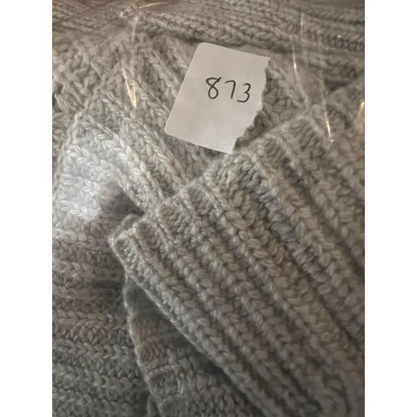 J.Crew Sweater Wm Sm Beige Cowl‎ Neck Merino Wool Blend Pullover Knit Minimal - Image 8