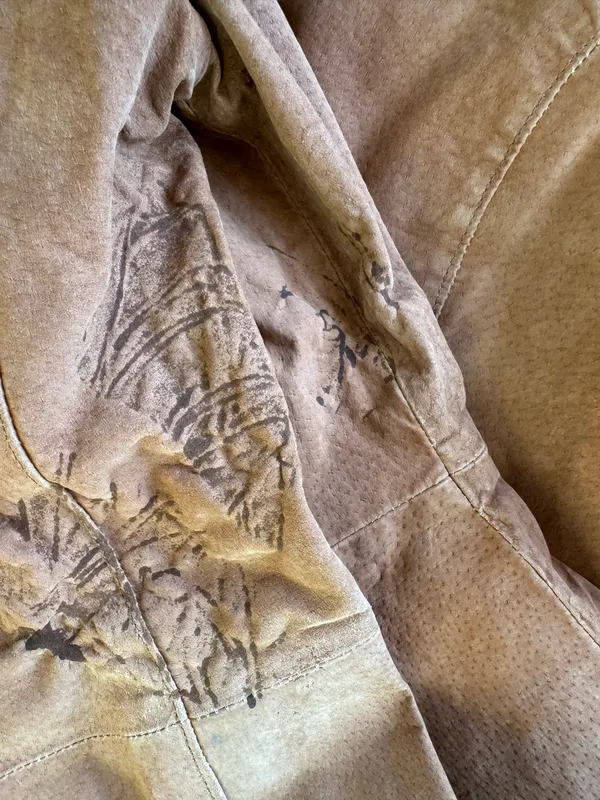 Vintage Jennyfer J Whipstitch Suede Leather Jacket - Image 11