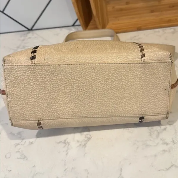 Brighton pebbled beige leather mini tote style D880415 casual everyday use - Image 5