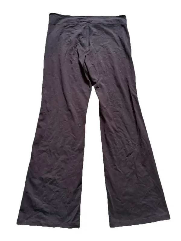 Lauren Ralph Lauren Black Flare Wide Leg Mid Rise Leggings Yoga Pants Womens L - Image 10