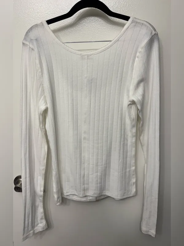 NWT Free People End Game Pointelle Top - Image 6