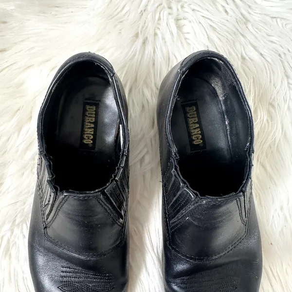VTG Durango Western Leather Ankle Boots Sz 8.5 - Image 3
