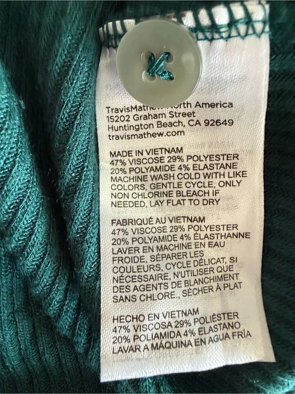Travis Mathew Evening Retreat Long Sleeve Cardigan Green Medium NWT - Image 8