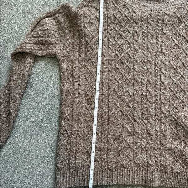 Staccato Women’s Brown cable Sweater - Image 5
