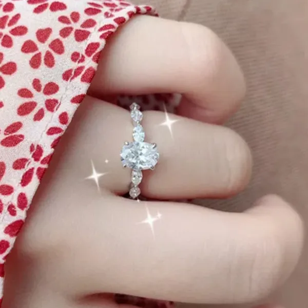 Gorgeous White Sapphire 925 Sterling Silver - Image 10