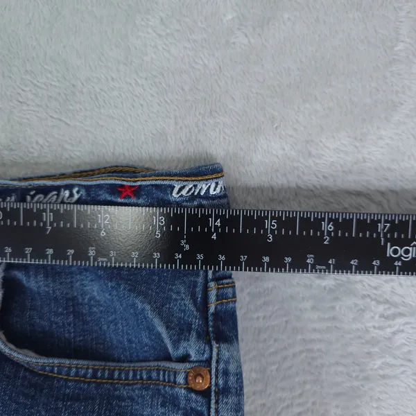 Tommy Jeans Hilfiger Women Size 7/31 Embroidered Waistband Bootcut Y2K Vintage - Image 10