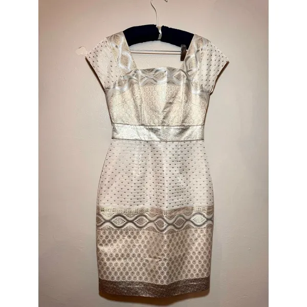 Marchesa Voyage Arabian Stars Align Ivory Sheath Formal Dress Women’s 4 - Image 4