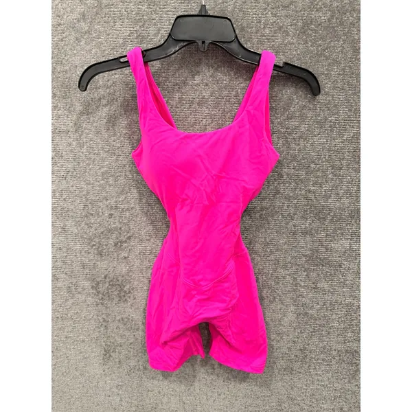 Buffbunny Women Romper XXS Pink Activewear Twist Back Cutout Bodysuit - Image 4