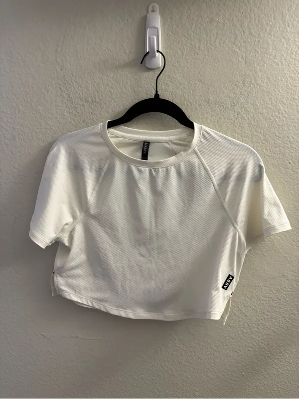 ASRV X EQUINOX AEROSILVER CROPPED TRAINING TEE Size XS Athletic Running Hyrox - Image 3