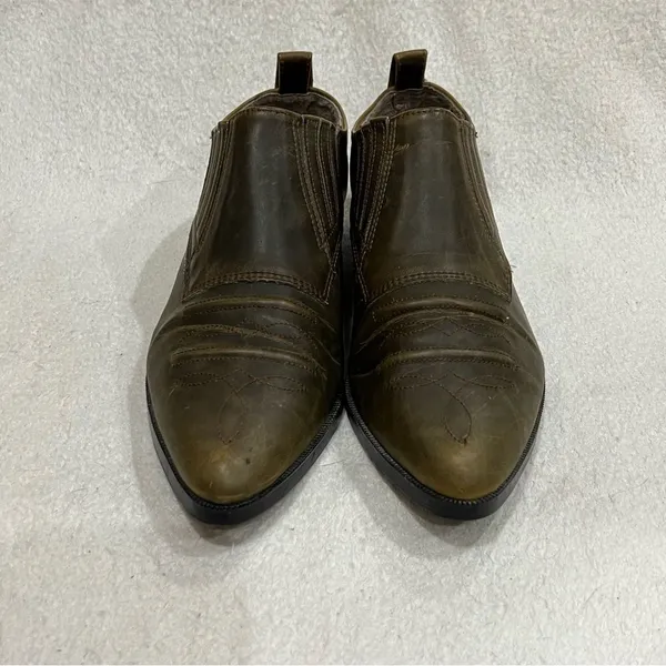 Premier Low Top Cowboy Boot in Olive Brown Size 7.5 - Image 9
