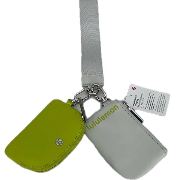 Lululemon Dual Pouch Wristlet & Clippable Card Pouch OS Green Teal NEW NWT - Image 2