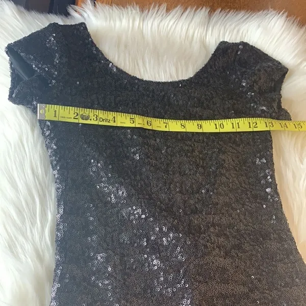 Free People Backstage Fever Black Sequin Mini Dress Size XXS - Image 9
