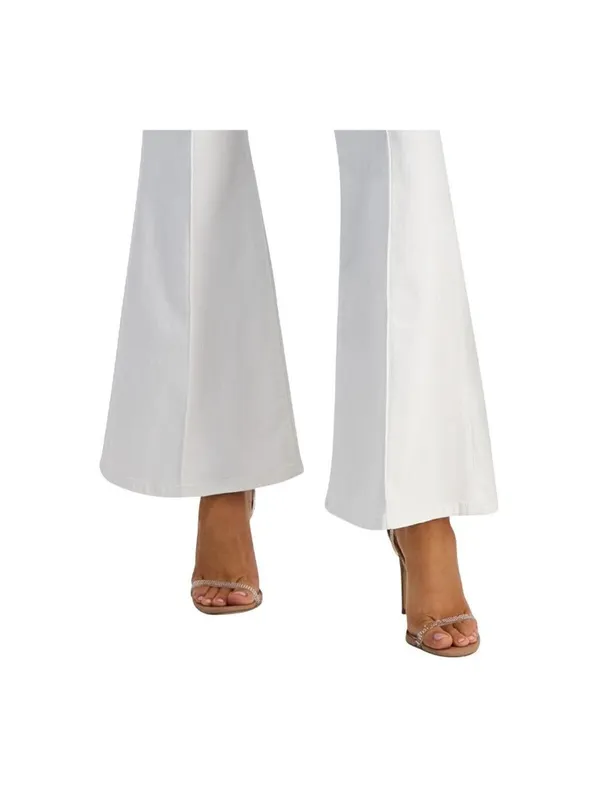 NWT Guess Eco Amanda Extra Flare Seamed Jeans W5GA1QD5N71 Calipso White 30x31 - Image 5
