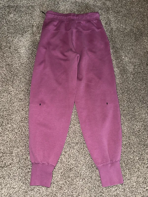 Women's Nike Sportswear Tech Fleece Jogger Pants in Light Bordeaux, Size XS - Image 5