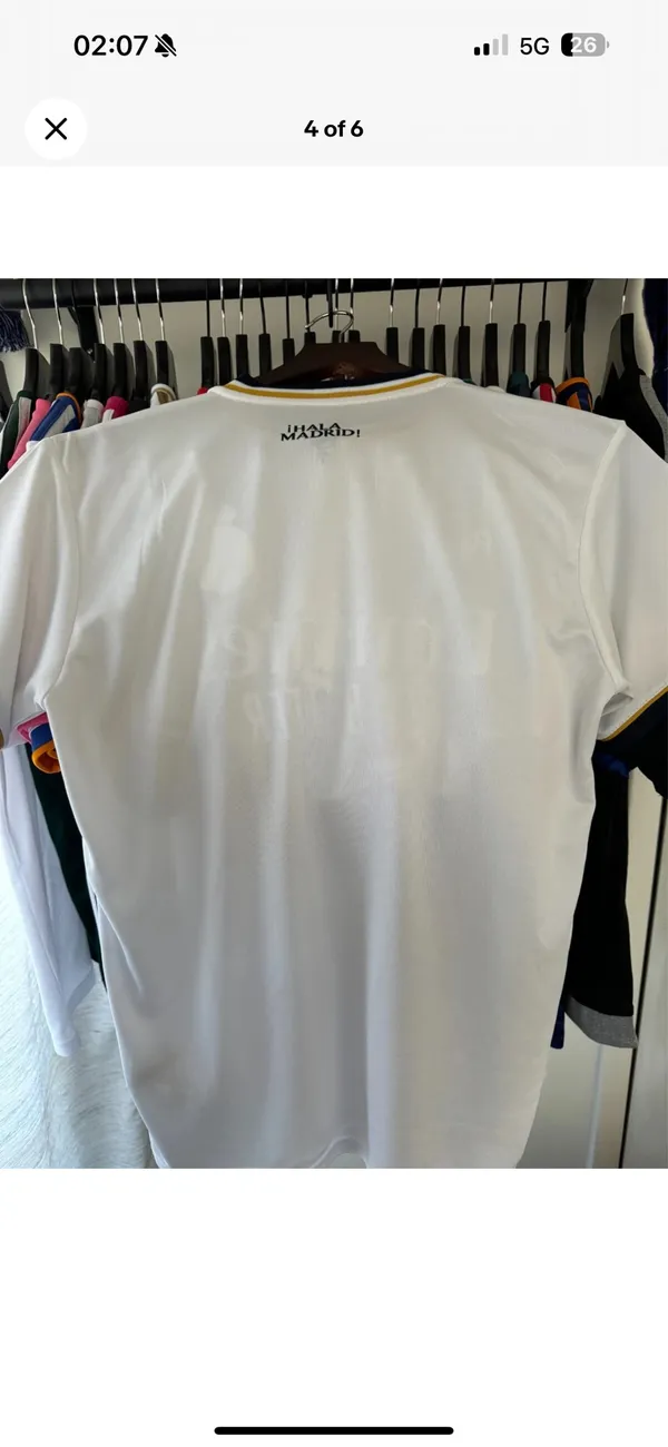 Real Madrid Jersey Shirt White - Image 4