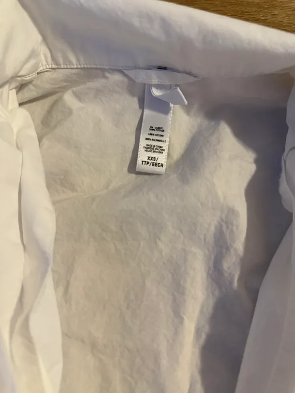 SKIMS White Cotton Poplin Sleep Button Up Set - Image 5