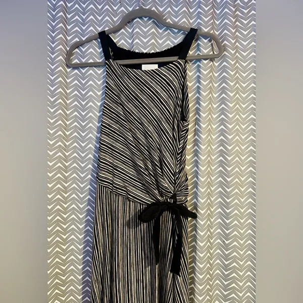 Anthropologie / Maeve | Salsola Striped Hi-Low Tie-Waist Maxi Dress, size XS - Image 4
