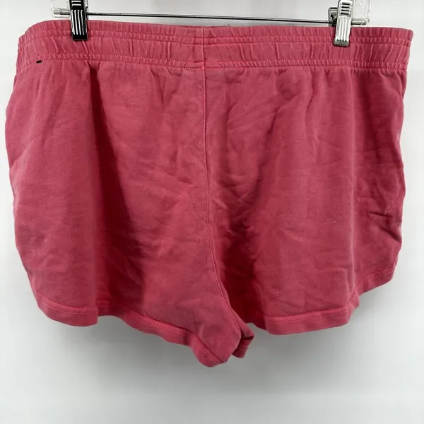 Nike Washed Running Shorts Logo Patch Pull On Side Slit Athletic Pink Large - Image 6
