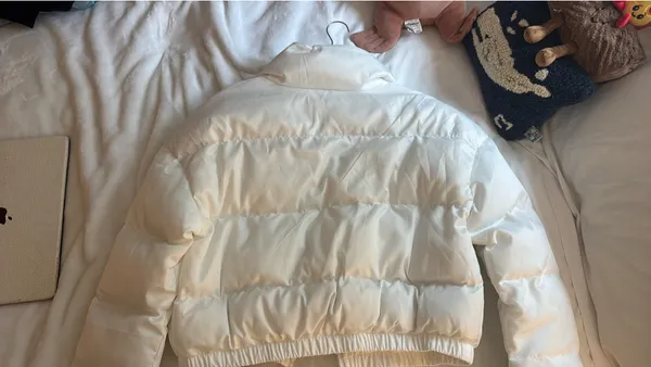 Custom Syracuse puffer jacket white - Image 2
