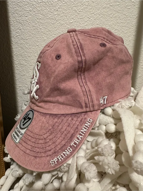 47 Brand CHICAGO WHITE SOX Well Worn Raised Chain Cap Pink Washed Women’s - Image 3