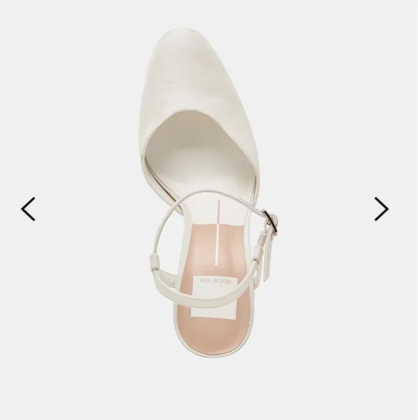 DV by Dolce Vita Claud Heels White Satin - Image 2