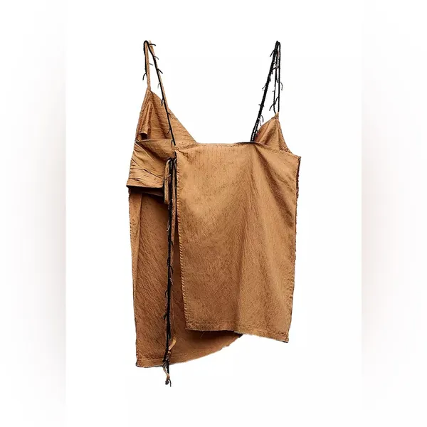 ZARA Textured Top with Straps Detail - Image 7