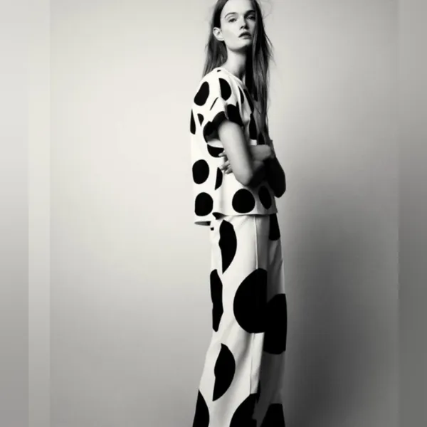 Zara ZW collection‎ polka dot top - Image 3