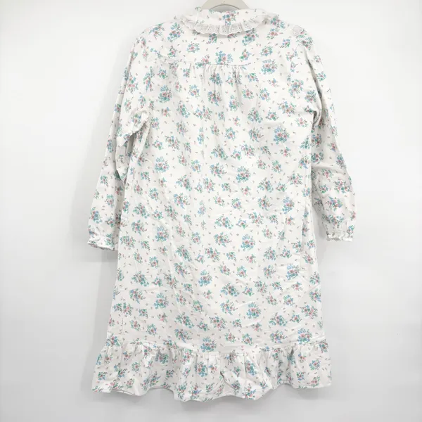 The Vermont Country Store Womens Floral Cotton Cottagecore‎ Flannel Nightgown M - Image 7