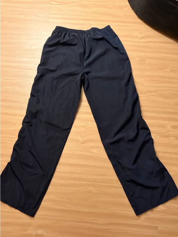 Edikted Remy Bow Ribbon Track Pants (Navy Blue) - Image 3