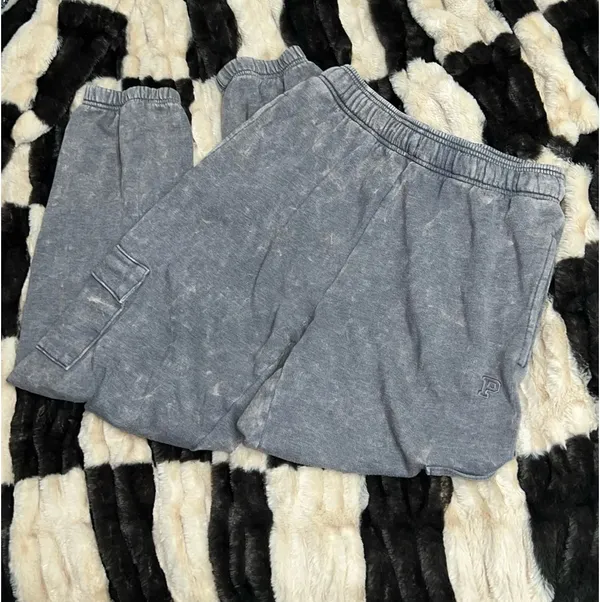 PINK Victoria's Secret sweatpants jogger baggy grey - Image 3