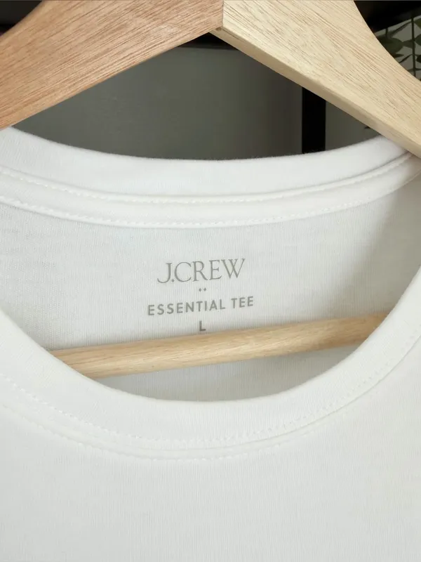 J. Crew Essential Crewneck Cotton Tee Shirt - Image 3