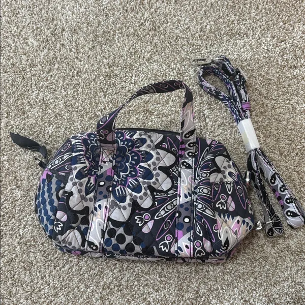 Vera Bradley Small Crossbody Satchel in Mimosa Medallion Pattern - Image 4