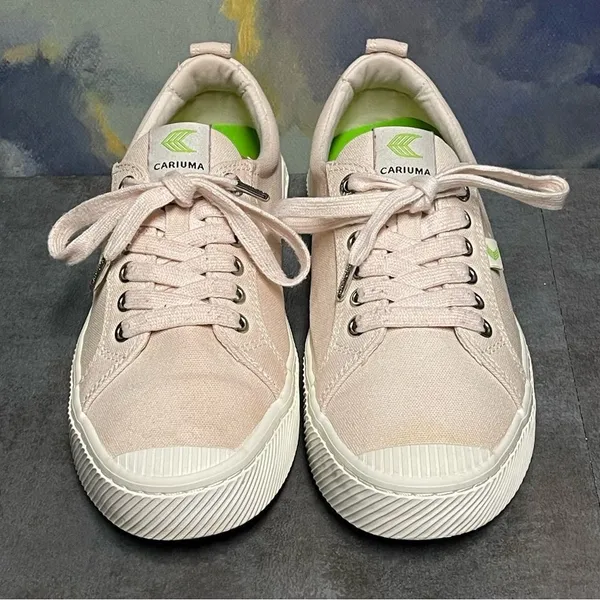 Cariuma Light Pink Canvas OCA Low Cut Women's Sneakers Size 10 - Image 5