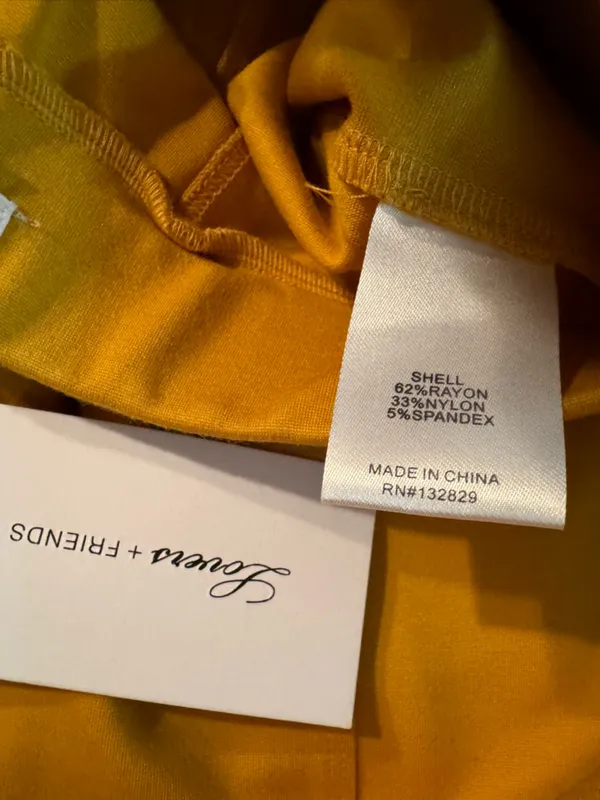 Lovers + Friends Mustard Yellow Straight Leg Pants Size XS - Image 5