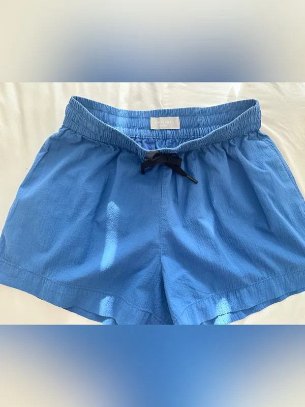 Everlane Seersucker Boxer Short – Royal Blue – S - Image 3