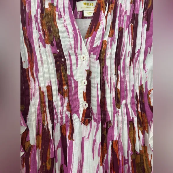 Anthropologie Maeve The Cassandra Maxi Dress Size XS - Image 4