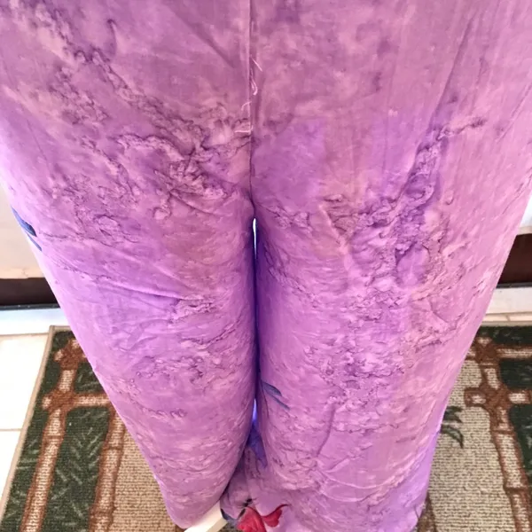 2piece Butterfly Boho Pants Set Purple Size L - Image 6