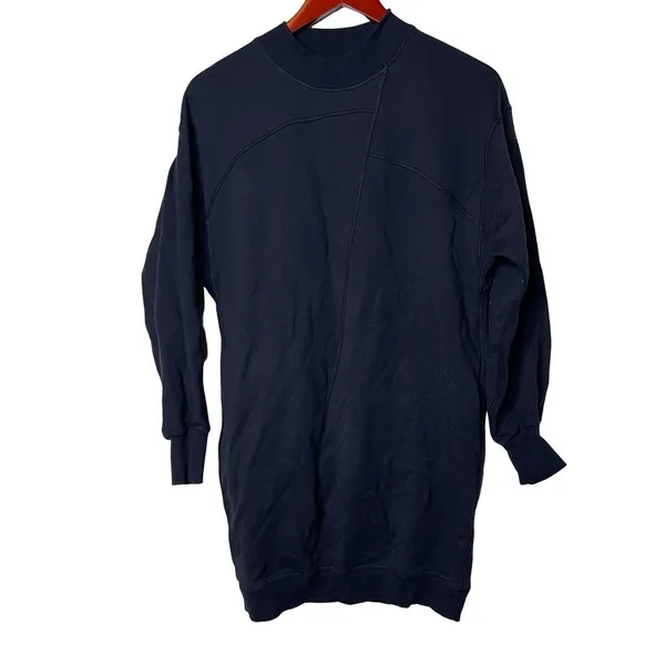 Lululemon Broken Beats Sweater Oversized Dress Black Womens XXS - Image 3