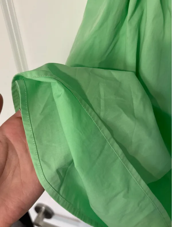 Beginning Boutique Cannes Green Puff Spring Mini Dress - Image 6