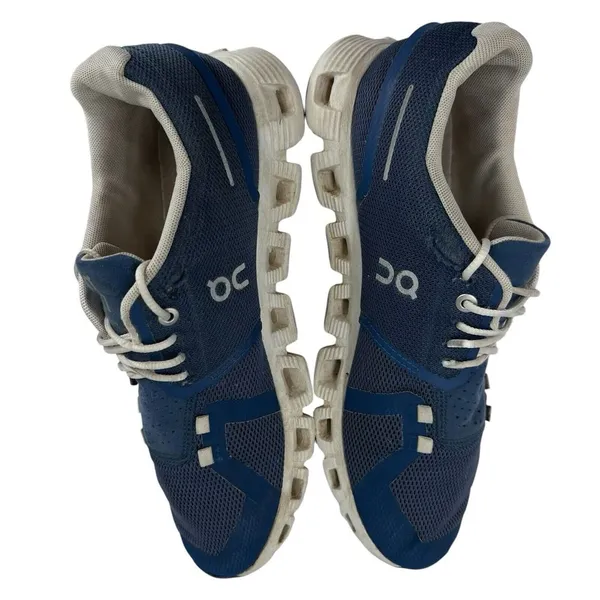 ON‎ Women's Cloud 5 Running Shoe Denim/White Blue Size 8.5 - Image 5