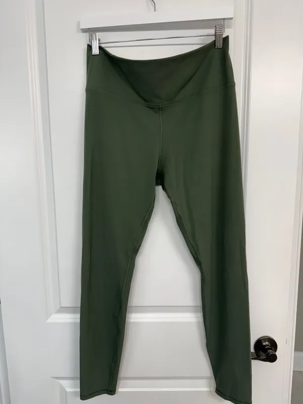 Avia Olive Green High-Rise Full Length Athletic Leggings Women’s L (12-14) - Image 3