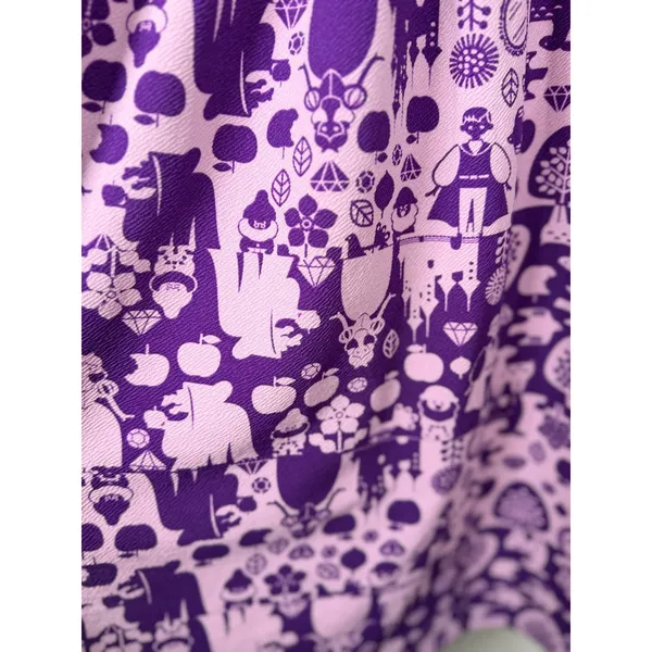 LuLaRoe Amelia Dress Womens XL Purple Snow White Disney‎ Princess Pockets Skater - Image 6