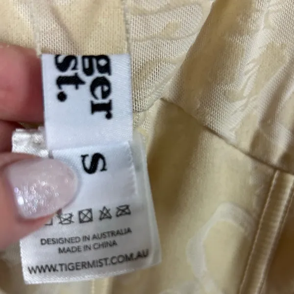 Tiger Mist Yellow Corset Top size S - Image 3