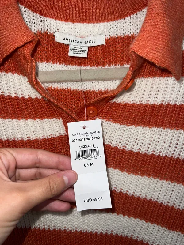 Aerie Long Sleeve Collared Sweater - Image 3