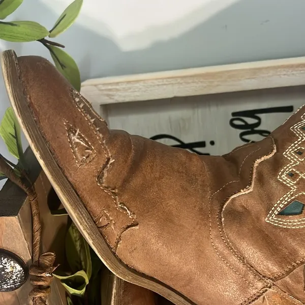 Coconuts by Matisse Cowboy Western Boots Tan - Image 3
