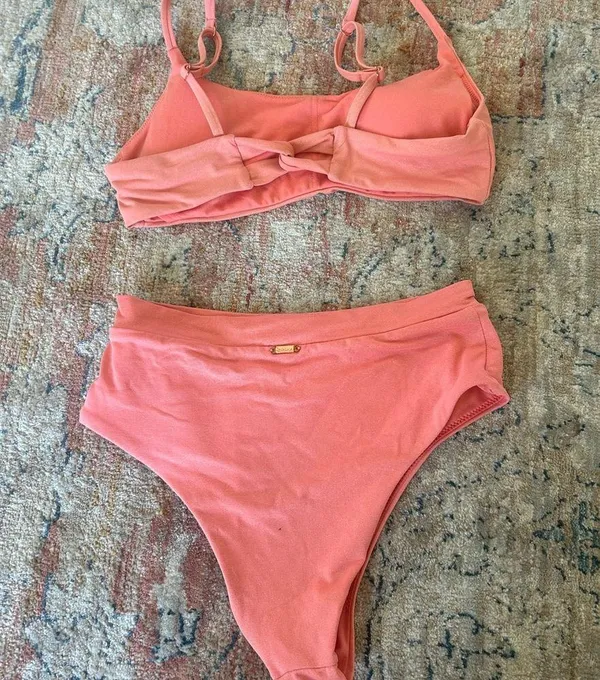 Coral Bikini Set Pink - Image 2