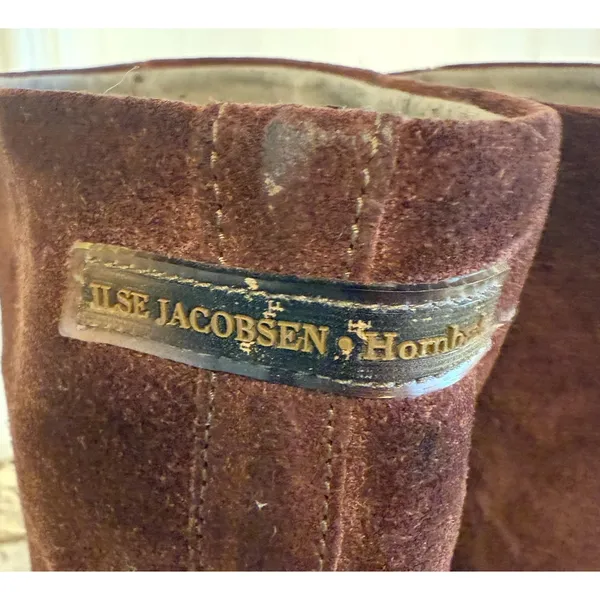 Ilse Jacobsen Boots Womens Size 7.5 Brown Suede Riding‎ Knee High Flat Casual - Image 5